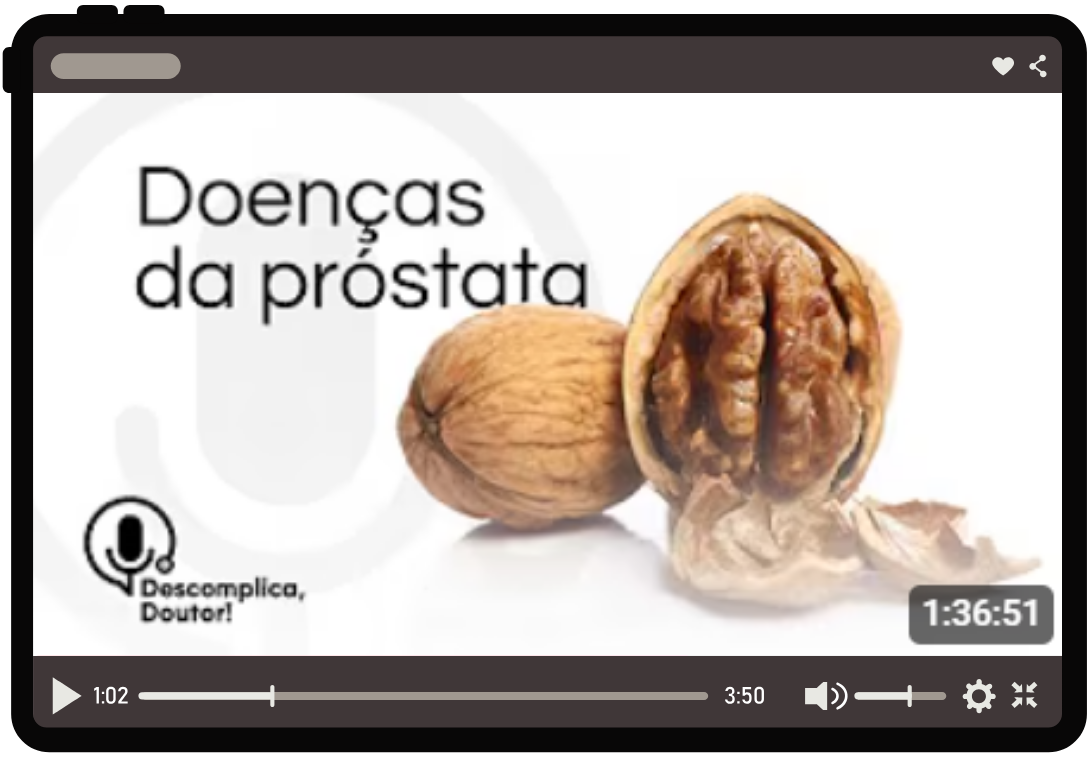 capa de video com título doenças de próstata